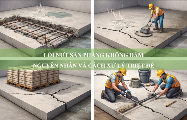 Lỗi nứt sàn phẳng không dầm: Nguyên nhân và cách xử lý triệt để